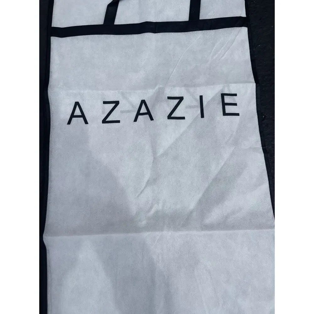 (3) AZAZIE white GARMENT BAGs (66.7